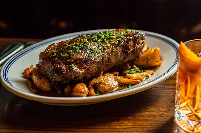 Butcher's Union signature dishes Flank Steak
Bacon Wrapped Meatloaf
New York Strip